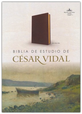 Biblia de Estudio César Vidal Símil Piel Café