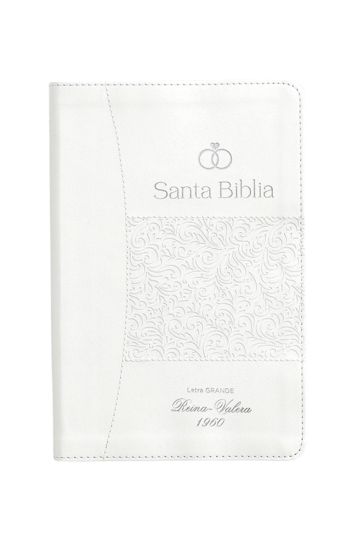 Biblia Para Bodas Blanco con Plateado
