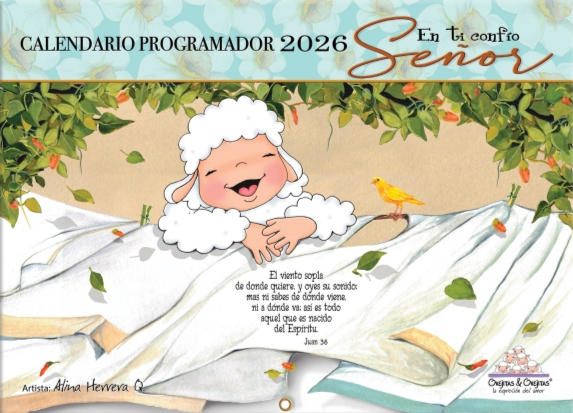 Calendario Programador Ovejitas Verde