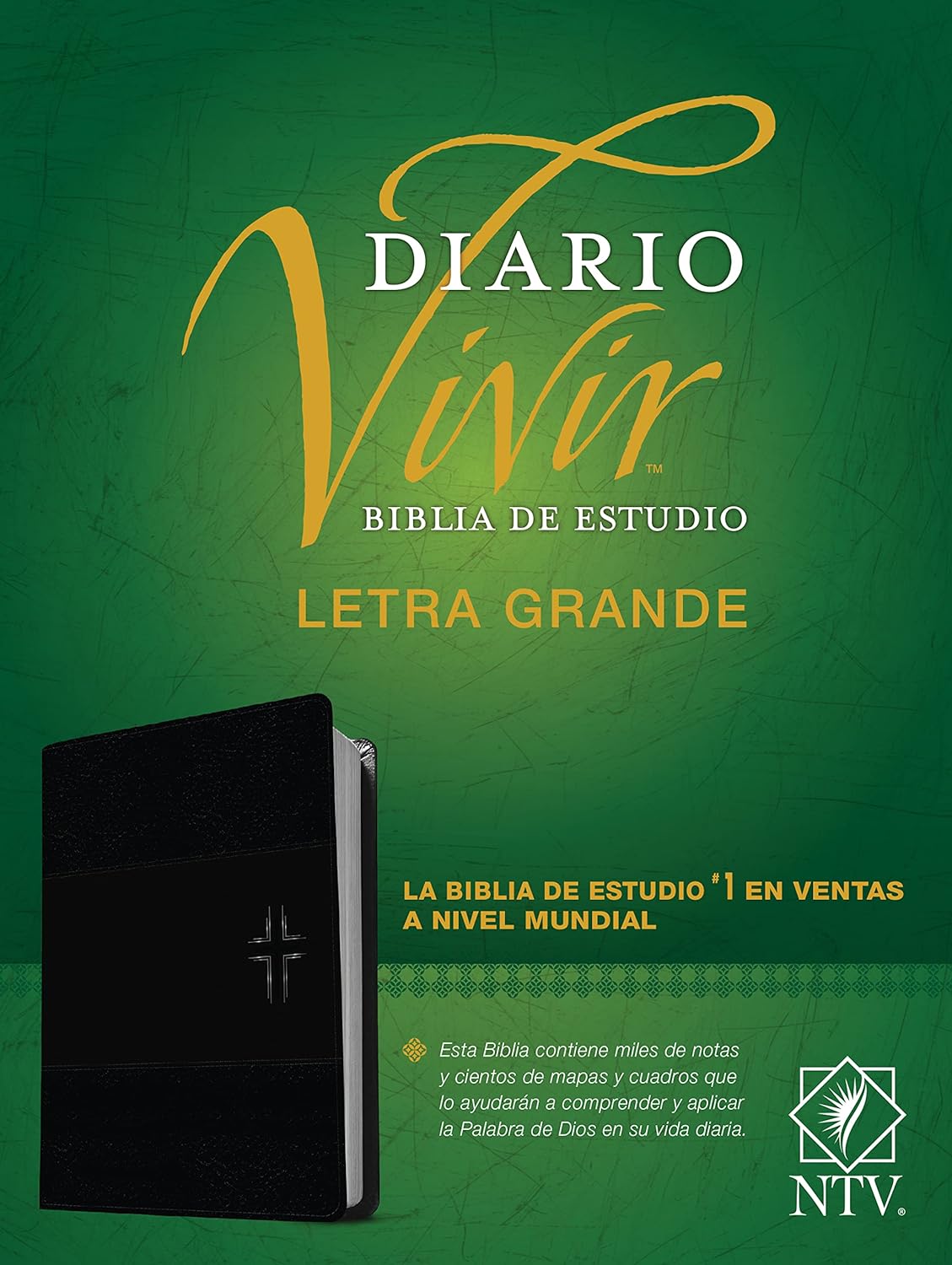 Biblia de Estudio Diario Vivir NTV Letra Grande Negro