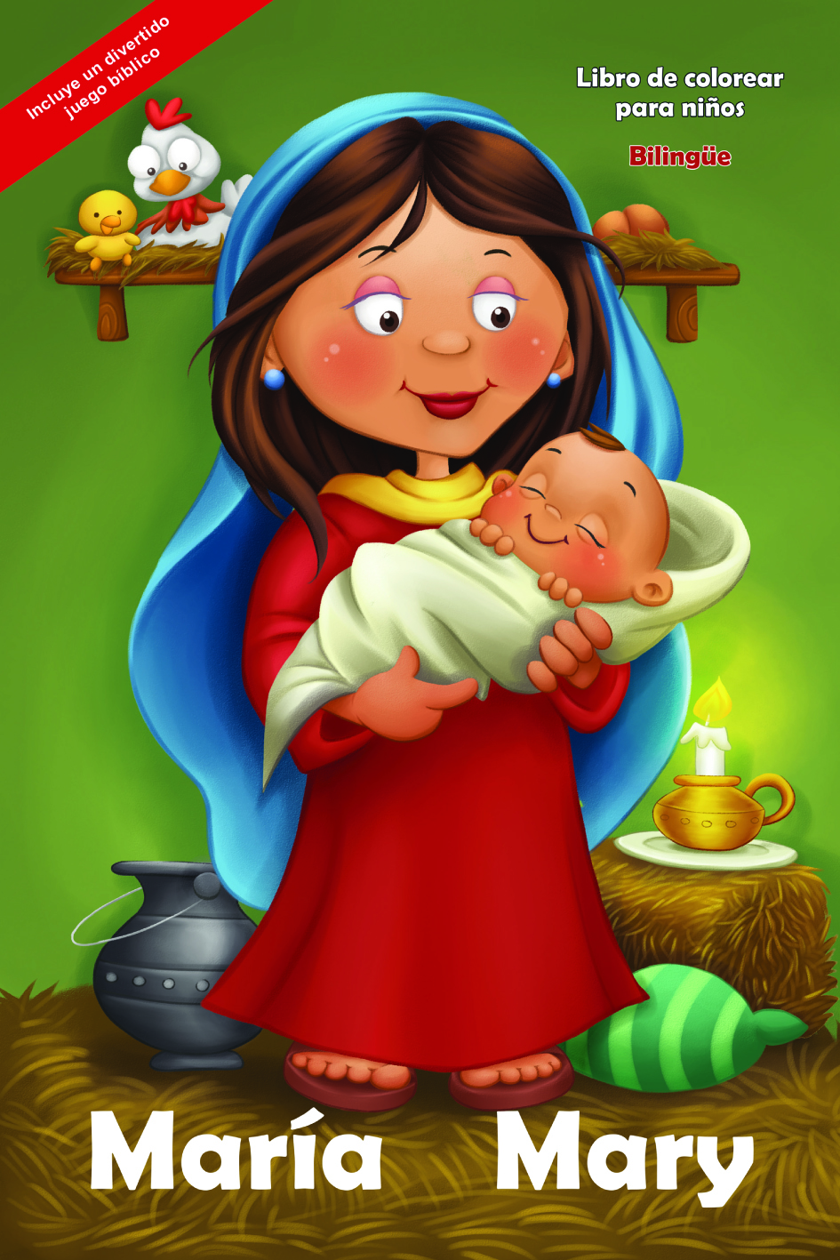 María - Libro colorear gigante